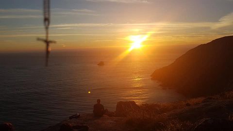 Pôr do sol em Finisterra
